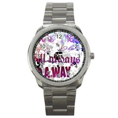 What s Meant To Be Will Always Find A Way Sport Metal Watch