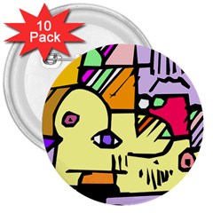 Fighting The Fog 3  Button (10 Pack) by FunWithFibro