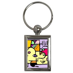 Fighting The Fog Key Chain (rectangle) by FunWithFibro