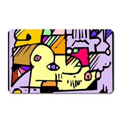 Fighting The Fog Magnet (rectangular) by FunWithFibro