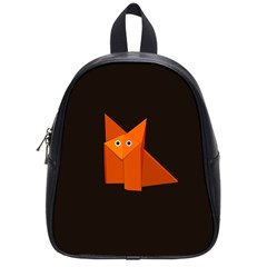 Dark Cute Origami Fox School Bag (small)