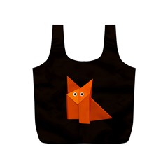 Dark Cute Origami Fox Reusable Bag (s)