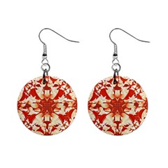 Digital Decorative Ornament Artwork Mini Button Earrings