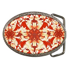 Digital Decorative Ornament Artwork Belt Buckle (oval)