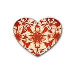 Digital Decorative Ornament Artwork Drink Coasters (Heart) Front