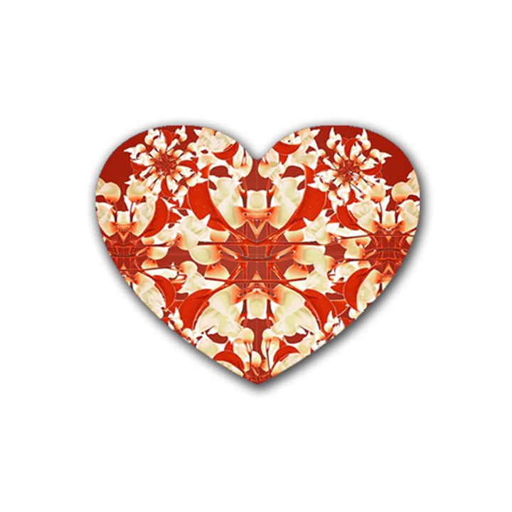 Digital Decorative Ornament Artwork Drink Coasters (Heart)