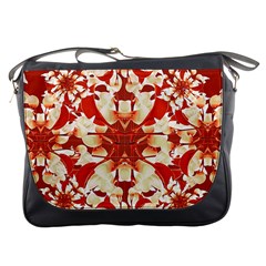 Digital Decorative Ornament Artwork Messenger Bag by dflcprints