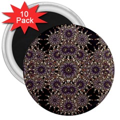 Luxury Ornament Refined Artwork 3  Button Magnet (10 Pack)