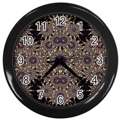 Luxury Ornament Refined Artwork Wall Clock (black)