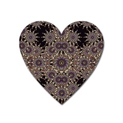 Luxury Ornament Refined Artwork Magnet (heart) by dflcprints