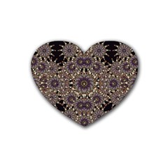 Luxury Ornament Refined Artwork Drink Coasters (heart) by dflcprints