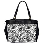  Flower Lace Oversize Office Handbag (Two Sides) Back