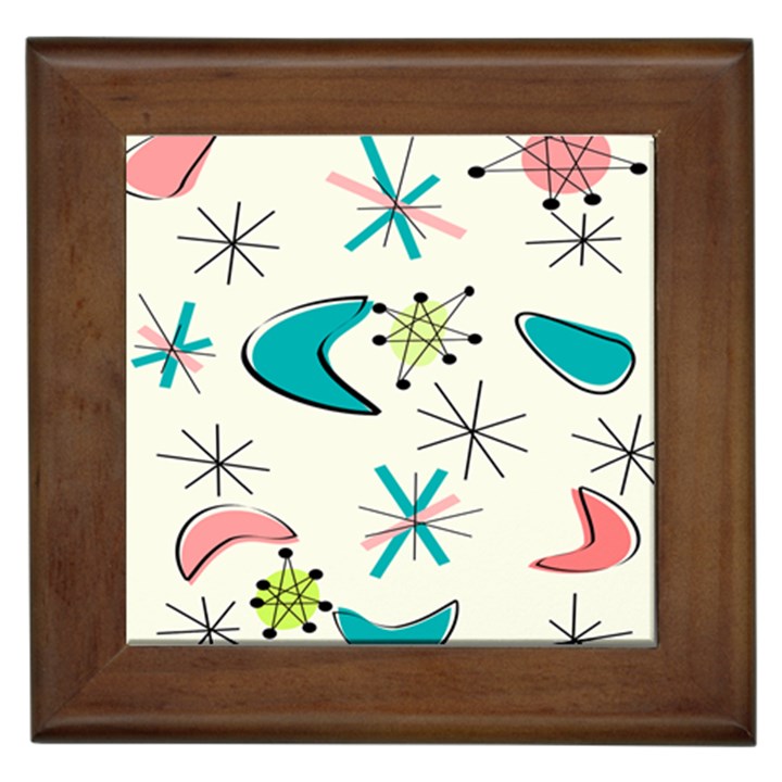 Atomic Era Inspired Framed Tile