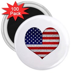 Grunge Heart Shape G8 Flags 3  Button Magnet (100 Pack) by dflcprints