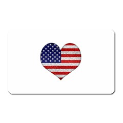 Grunge Heart Shape G8 Flags Magnet (rectangular) by dflcprints