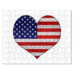 Grunge Heart Shape G8 Flags Jigsaw Puzzle (rectangle)