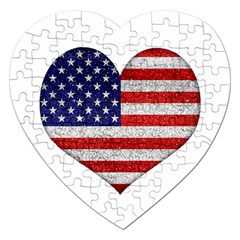 Grunge Heart Shape G8 Flags Jigsaw Puzzle (heart)