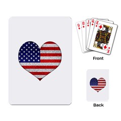 Grunge Heart Shape G8 Flags Playing Cards Single Design by dflcprints