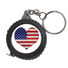 Grunge Heart Shape G8 Flags Measuring Tape