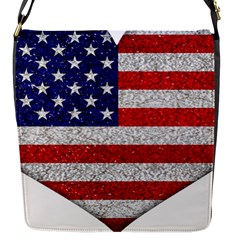 Grunge Heart Shape G8 Flags Flap Closure Messenger Bag (small) by dflcprints