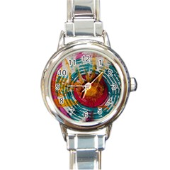 Art Therapy Round Italian Charm Watch by StuffOrSomething