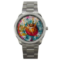 Art Therapy Sport Metal Watch by StuffOrSomething