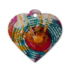 Art Therapy Dog Tag Heart (two Sided) by StuffOrSomething