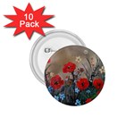 Poppy Garden 1.75  Button (10 pack) Front