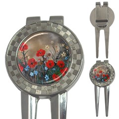 Poppy Garden Golf Pitchfork & Ball Marker