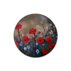 Poppy Garden Drink Coaster (round)