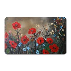 Poppy Garden Magnet (rectangular) by rokinronda