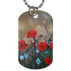 Poppy Garden Dog Tag (one Sided)