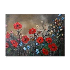 Poppy Garden A4 Sticker 10 Pack by rokinronda