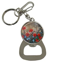 Poppy Garden Bottle Opener Key Chain by rokinronda