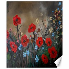 Poppy Garden Canvas 8  X 10  (unframed) by rokinronda