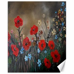 Poppy Garden Canvas 16  X 20  (unframed) by rokinronda