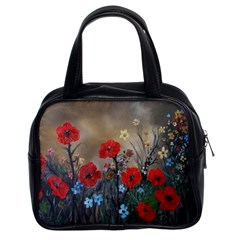 Poppy Garden Classic Handbag (two Sides)