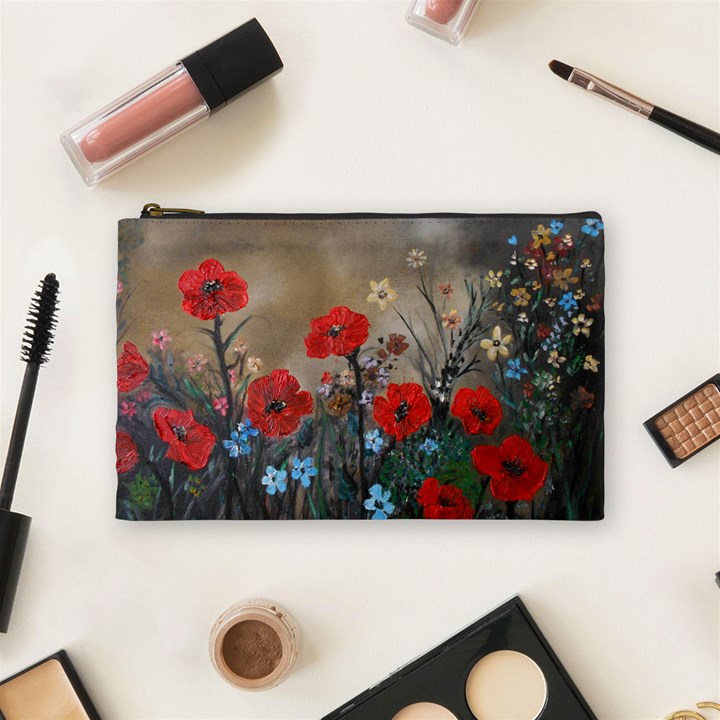 Poppy Garden Cosmetic Bag (Medium)