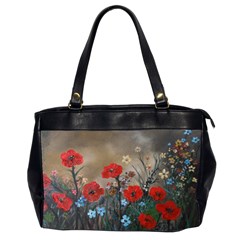 Poppy Garden Oversize Office Handbag (two Sides)