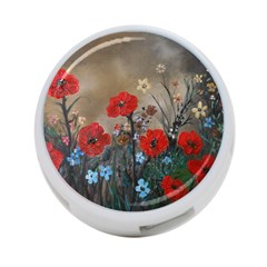 Poppy Garden 4-port Usb Hub (one Side)