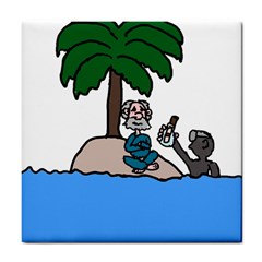 Desert Island Humor Ceramic Tile