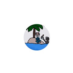 Desert Island Humor 1  Mini Button by EricsDesignz