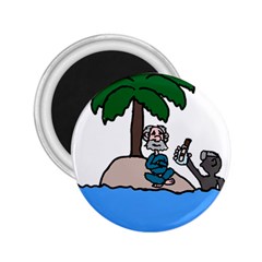 Desert Island Humor 2 25  Button Magnet