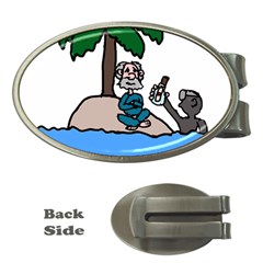 Desert Island Humor Money Clip (oval)