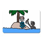 Desert Island Humor Magnet (Rectangular) Front