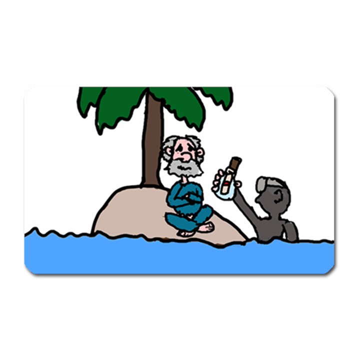 Desert Island Humor Magnet (Rectangular)