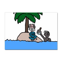 Desert Island Humor A4 Sticker 10 Pack