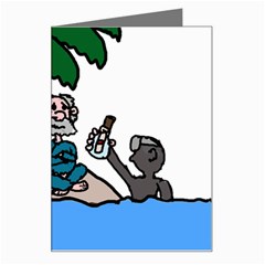 Desert Island Humor Greeting Card by EricsDesignz