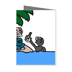 Desert Island Humor Mini Greeting Card (8 Pack) by EricsDesignz