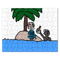 Desert Island Humor Jigsaw Puzzle (rectangle)